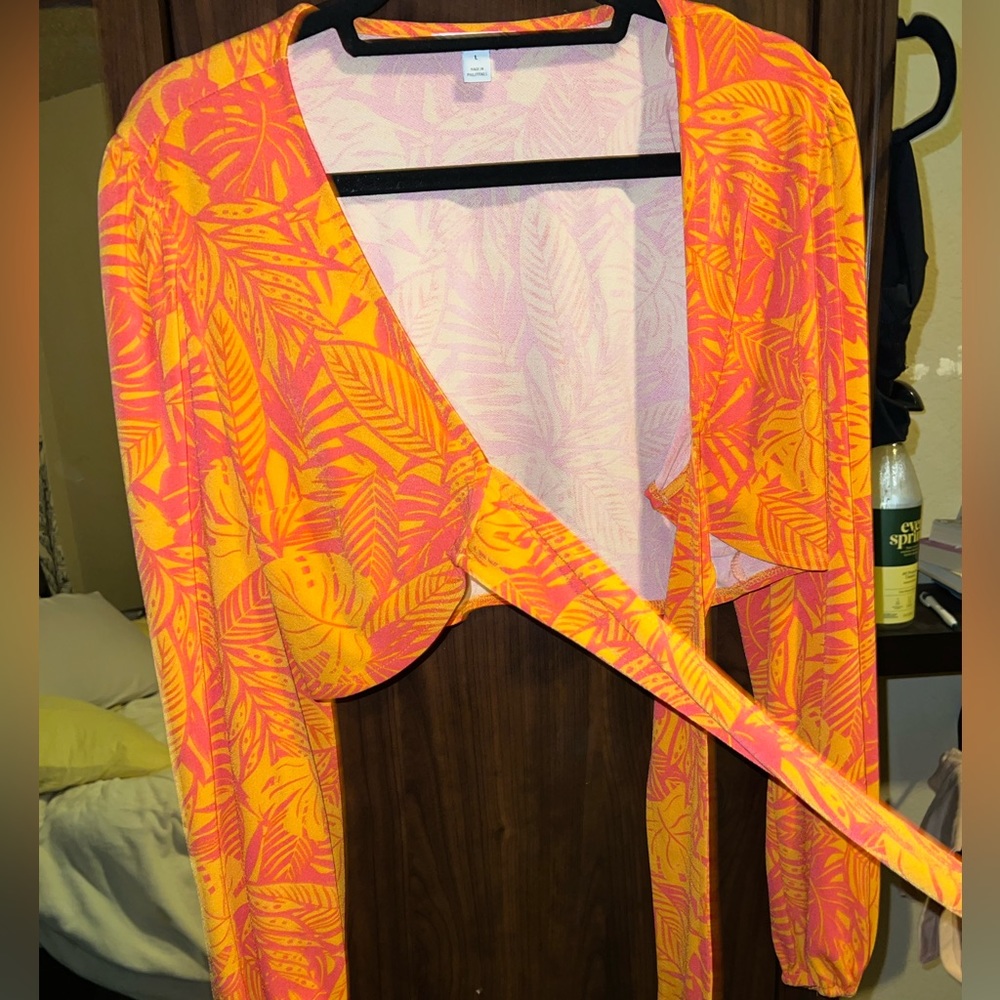 Groovy Bar Iii Front-Tie Top (Part Of Matching Se… - image 2